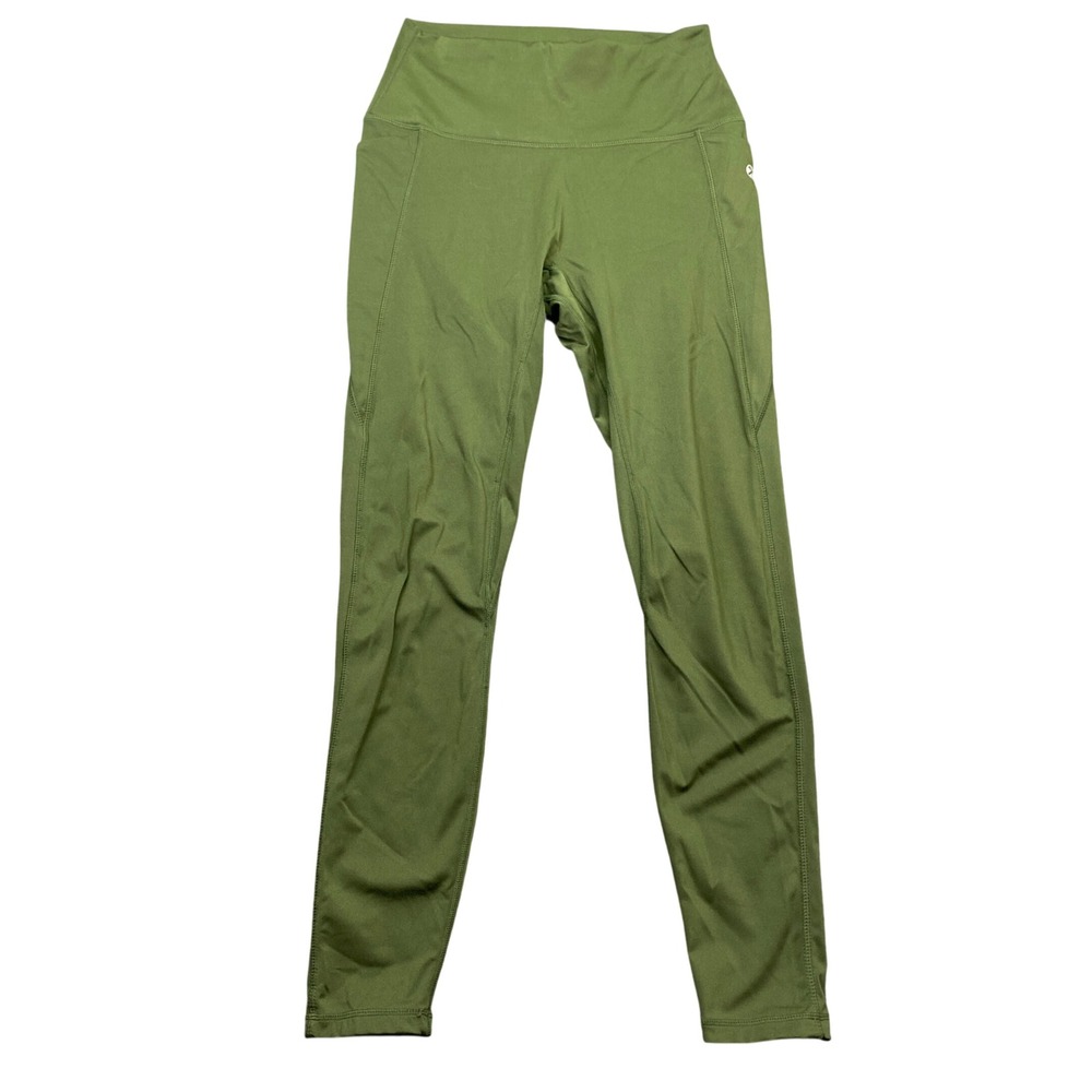 Dixxon Women Olive Green High Waisted Active Leggings Size Large 10214